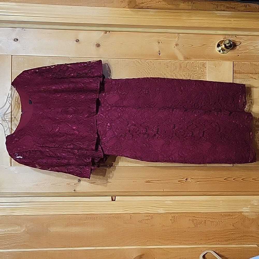 BADGLEY MISCHKA Formal Lace Dress sz 10